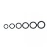 Classic Silicone Cockring Set of 6 - Black